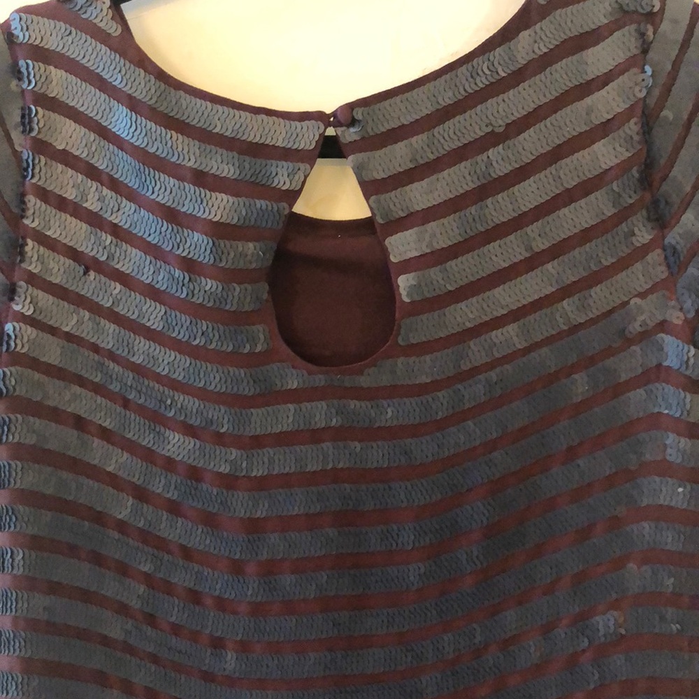 Gorgeous French Connection Sequin Stripe Dress - 2 - Picture 5 of 7